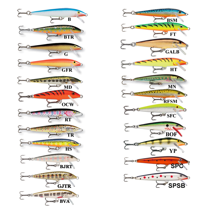 Воблер Rapala Original Floater 5см/3гр - плуващ