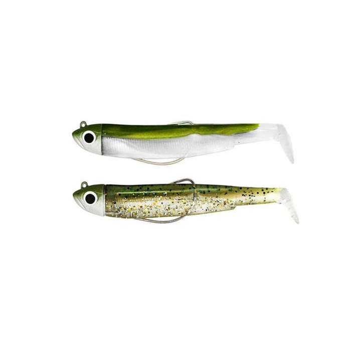 Fiiish Black Minnow Double Combo Kaki/Kaki Paillete No:1 - 7см/6гр