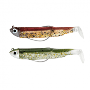Fiiish Black Minnow Double Combo Wine Glitter/Kaki Paillete No:1 - 7см/3гр