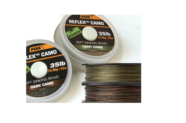 Шаранджийски повод Fox Edges Reflex Camo - 35lb/15.9kg/20m