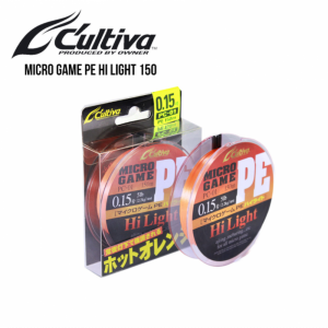 Плетено влакно Owner Cultiva Micro Game PE Hi Light Orange - 150м