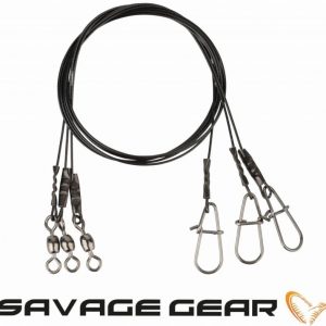 Метален повод Savage Gear Black7 Trace 40см/0.60мм 25кг