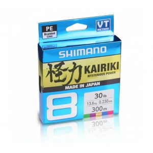 Плетено влакно Shimano 8 Kairiki Multicolor 300m