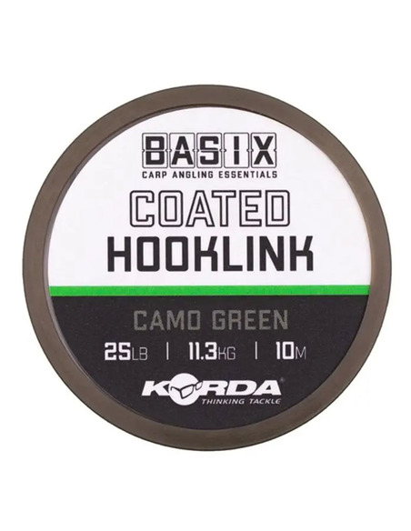 Шаранджийски повод Korda Basix Coated Hooklink 25lb/10m