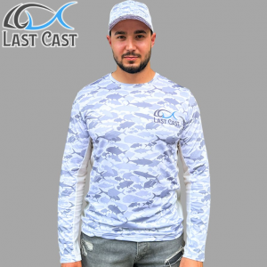 Блуза с UV защита Last Cast Camo Fish Mesh Shirt