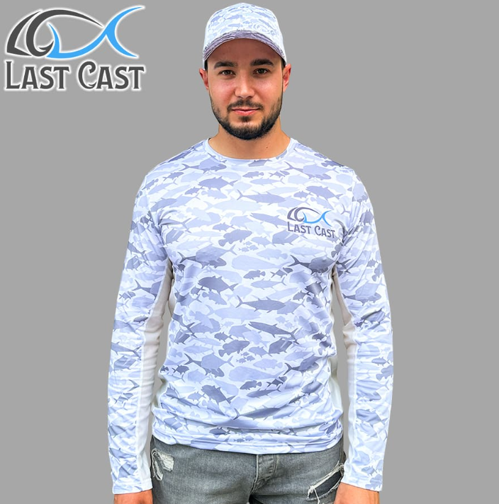 Блуза с UV защита Last Cast Camo Fish Mesh Shirt