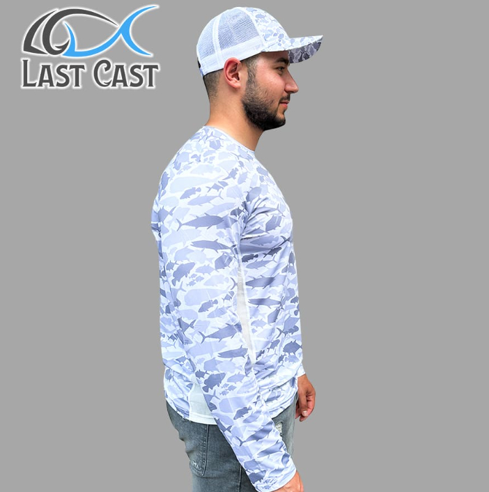 Блуза с UV защита Last Cast Camo Fish Mesh Shirt - Image 2