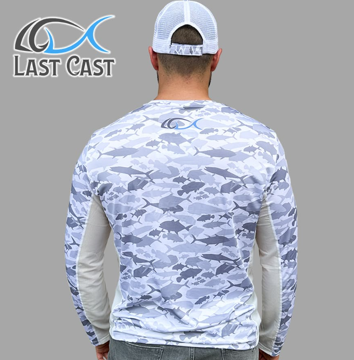 Блуза с UV защита Last Cast Camo Fish Mesh Shirt - Image 3