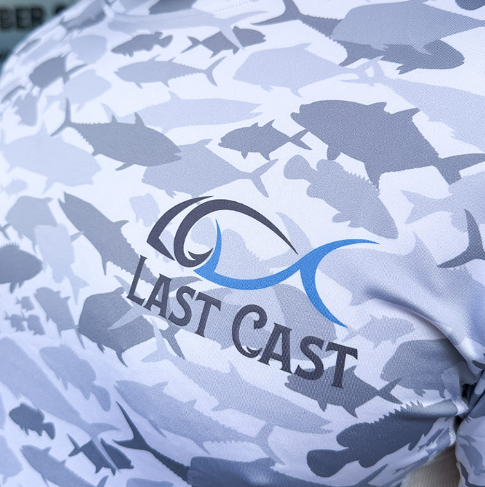 Блуза с UV защита Last Cast Camo Fish Mesh Shirt - Image 4