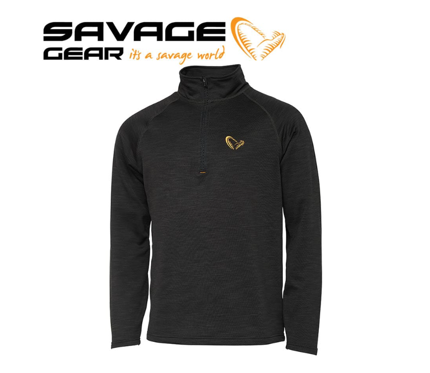 Блуза Savage Gear Regenerator Half-Zip Fleece Kombu Green