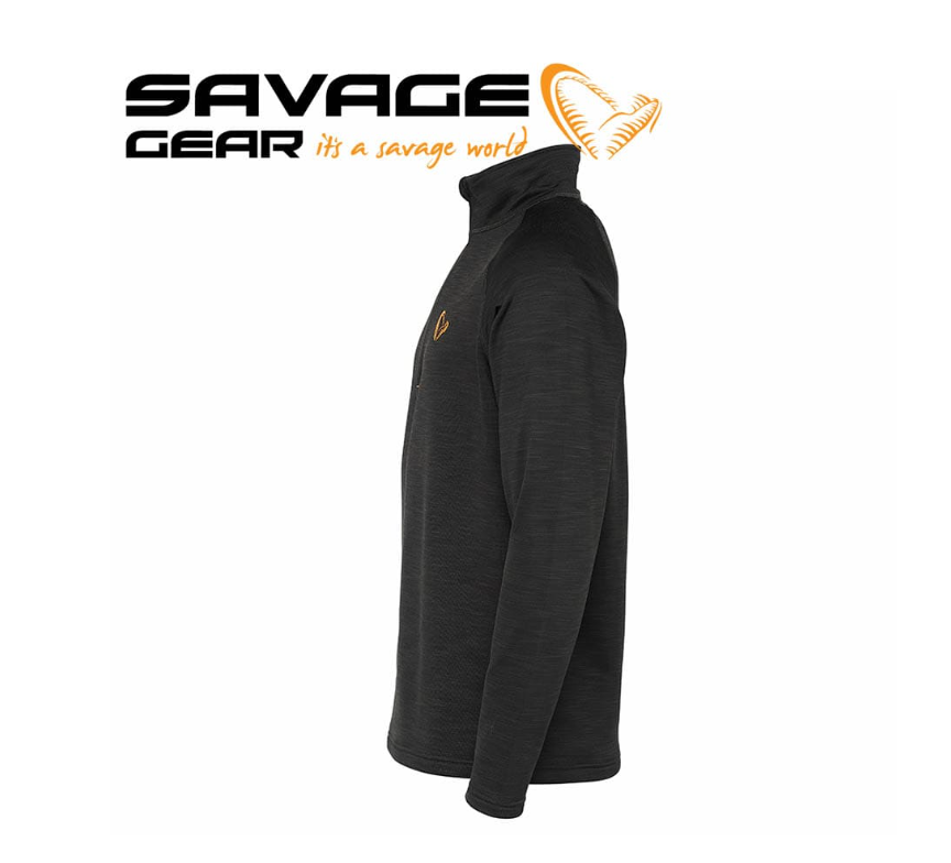 Блуза Savage Gear Regenerator Half-Zip Fleece Kombu Green - Image 2