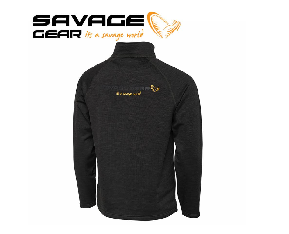 Блуза Savage Gear Regenerator Half-Zip Fleece Kombu Green - Image 3