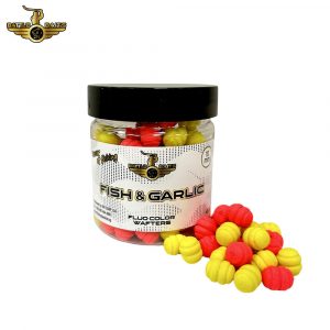 Дъмбели Battle Baits Fluo Color Wafters Fish & Garlic 10mm