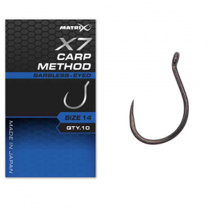 Куки с ухо без контра Matrix X7 Carp Method Hooks